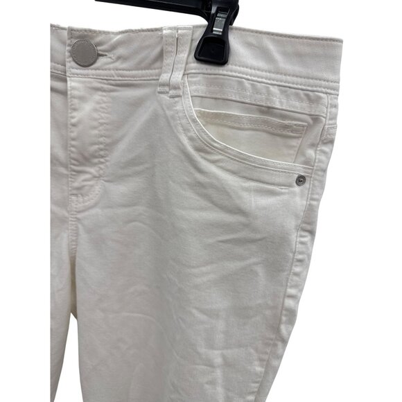 Democracy Womens White Ankle-Length Jeans With "Ab" Technology Size 14 SKU 8222 - Picture 2 of 9